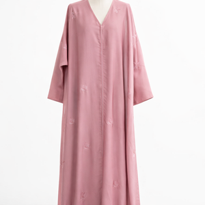 Vestido de Fiesta Largo para Mujer, Modesto, Bordado, de Poliéster, con Mangas Acampanadas, Cuello en V, Estilo Árabe de Lujo, Abaya - Product Image 4