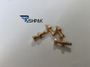 Perno hexagonal de latón con rosca UNC, tipo de tornillo de fijación, acabado en níquel, zinc, óxido negro, cromado, tuercas y arandelas incluidas, accesorio de alta resistencia. - Product Image 1