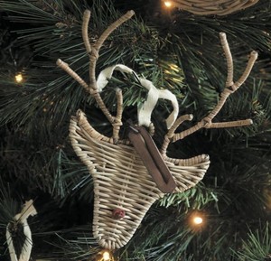 Luxury Woven Craft <b>Wreath</b> Pendant Rattan Decorate Christmas Tree <b>Wreath</b> Pendant Handmade Wicker Festival Display - Product Image 2
