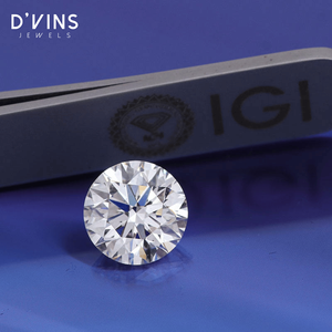 D'vins Jewels Diamants de laboratoire en vrac, qualité VVS2, 1 carat, couleur D, taille brillant rond, prix au gramme - Product Image 3