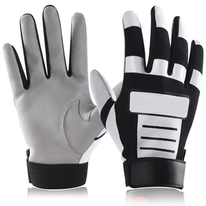 Guantes de Béisbol y Sóftbol de la Mejor Calidad para Entrenamiento, Adultos, 100% Algodón Transpirable, Cierre de Hebilla, Razers Impex, Mano Izquierda, Blanco - Product Image 1