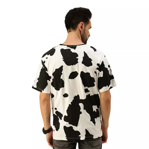 T-shirt décontracté pour homme à manches courtes et col rond en tissu toile 100% coton uni, coupe classique - Product Image 3