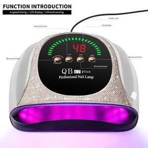 LIMEGIRL Lampe à ongles professionnelle UV LED avec 4 minuteurs, séchoir à ongles avec 57 perles LED, lumière pour vernis gel par Professional - Product Image 3