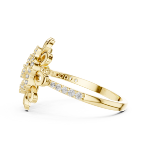 Anillo de Compromiso de Oro Rosa de 14K con Diamante Cultivado en Laboratorio de Corte Brillante Redondo para Mujer |   Joyería Fina con Certificado IGI, Clásico Solitario - Product Image 6