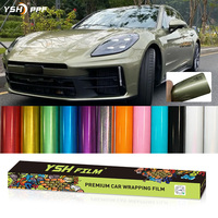 Film de protection de peinture (PPF) en TPU auto-cicatrisant 7,5 mil, haute brillance, à changement de couleur, anti-rayures, hydrophobe, effet métal liquide