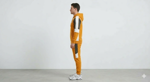 Ensemble de survêtement évasé pour homme, en coton épais 100% uni, avec logo personnalisé, pantalon évasé et sweat à capuche, toutes tailles, faible MOQ - Product Image 4