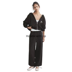 Black Women's <b>Zip</b>-Up Hoodie Sweatshirt, Full <b>Zip</b> <b>Hooded</b> Jacket, Casual Fleece Hoodie, Long Sleeve Comfortable Streetwear Outerwe - Product Image 1