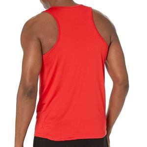 Men's 100% Cotton Tank Tops with 240g Fabric Weight High Quality Mens Undershirts 100% Cotton <b>Red</b> Tank Top Mens Vest Plus Size - Product Image 3