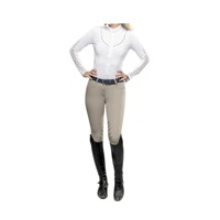 Pantalons d'équitation pour femmes avec patchs aux genoux, beige, classiques, pour le saut d'obstacles et le dressage, vente en gros