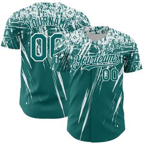 Maillot de baseball personnalisé pour équipe, entièrement boutonné, 100 % coton biologique, sérigraphie, antibactérien, col en V, manches courtes, devant - Product Image 3