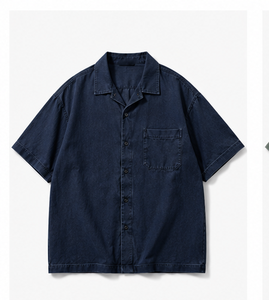 Chemise de travail pour homme de haute qualité à manches courtes, coupe classique - Product Image 1