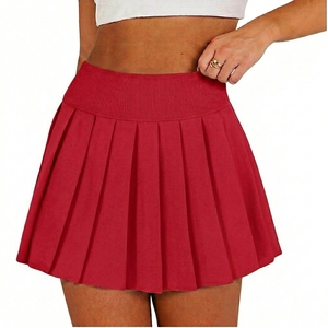 Falda plisada de cintura alta para mujer, ideal para patinaje artístico, golf, tenis, tenis de mesa, hockey sobre césped y lacrosse. - Product Image 1