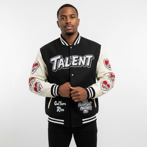 Custom Embroidery Greek Fraternity <b>Letter</b> Sorority Applique logo Satin <b>Jacket</b> 100 % Polyester Letterman Bomber <b>Jacket</b> for <b>man</b> - Product Image 5