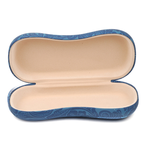 Customized Pattern Hard PU Leather & Iron Classic Style Sunglasses <b>Case</b> - Product Image 3