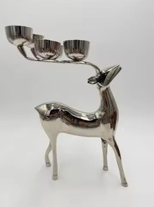<b>Brass</b> Swan <b>Candlestick</b> <b>Holder</b> Set Heat Resistant Wedding Home Decoration Metal Candle <b>Holders</b> - Product Image 3
