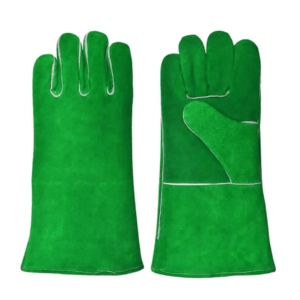 Guantes de Soldador de Cuero Vacuno de Alta Resistencia y Larga Duración, Guantes de Trabajo de Seguridad Industrial con Propiedades Ignífugas - Product Image 4