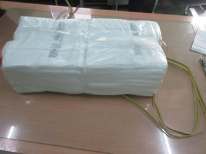 Sacs à soufflet latéraux en PEHD avec logo personnalisé, durables, pour épicerie, avec poignées renforcées, robustes, pour le shopping, en matériaux recyclés, vente en gros - Product Image 2
