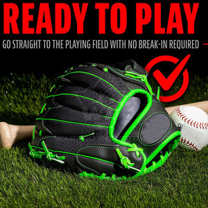 Gants de baseball en matériau synthétique léger, ajustement confortable au poignet, pour l'entraînement quotidien et les matchs. - Product Image 6