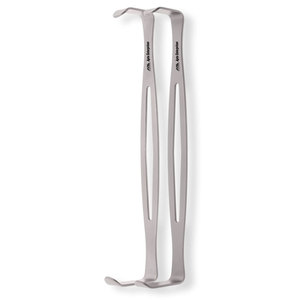 Visibilité améliorée, rétracteurs chirurgicaux en titane de 8,25 pouces, acier inoxydable, précision, ensemble de rétracteurs de 21 cm, conception à double extrémité - Product Image 4