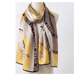 Women's <b>Square</b> <b>Silk</b> <b>Scarf</b> Floral Print Elegant Multi-Functional Fashion Accessory All Seasons - Product Image 1