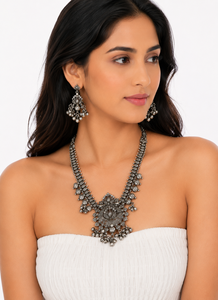 Bulk Order Zircon Lovers Indian Boho Jewelry Set for Women <b>Wedding</b> Engagement Necklace and Earrings Gift for Her Direct Factory - Product Image 5