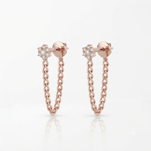 14K Roségold Runder Brillantschliff Damen Luxus Alltagsschmuck F VVS2 Reinheit Großhandelspreis Direkt vom Lieferanten - Product Image 2