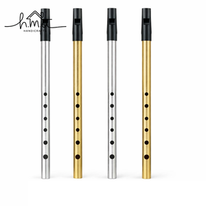 Ensemble de 4 flûtes irlandaises en laiton, flûtes traditionnelles Penny Whistle, instrument à vent en métal pour débutants et professionnels - Product Image 5
