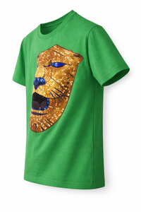 T-shirt Vert Oversize Homme – Ambiance Estivale, Respirant, Séchage Rapide, Écologique, Style Streetwear Décontracté, Coupe Classique, Logo Personnalisé - Product Image 5