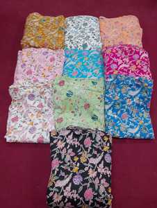 Tela de Algodón con Estampado Animal, Diseño de Grulla, para Confección de Ropa y Decoración del Hogar, Venta al Por Mayor - Product Image 5