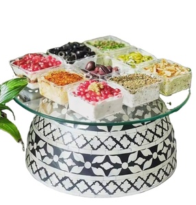 Zain Al Noor ที่วางเค้กทรงกระดูกไข่มุกแบบคลาสสิกเตาอบเครื่องล้างจานสามารถปรับแต่งของหวานได้อย่างปลอดภัยสำหรับงานปาร์ตี้ของตกแต่งบ้าน - Product Image 4