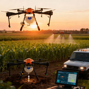 Drone pulvérisateur agricole 4 axes 10L, haute charge utile 10KG, batterie 12S 16000mAh, cartographie intelligente, radar, protection précise des cultures, UAV - Product Image 5