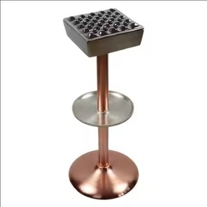 Square Shape Golden Cigarette <b>Ashtray</b> For Office Livingroom Table Top Ash Containing Use Metal <b>Ashtray</b> & Container - Product Image 4