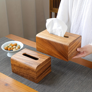 Natural Wood Tissue Box for <b>Kitchen</b> <b>Table</b> and Countertops Accessories Top Quality & Selling Sale Product - Product Image 1