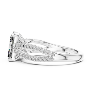 Micro Pave 925 Sterling Silver Moissanite <b>Diamond</b> <b>Ring</b> Wholesale Bridal Jewelry Manufacturer Supplier - Product Image 2