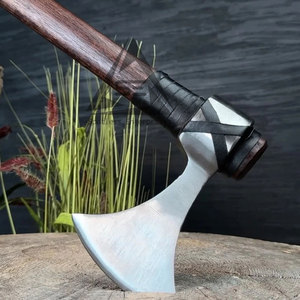 Nouvelle conception, hache à barbe sur mesure de haute qualité avec manche en bois, best-seller, faible MOQ, dernier style pour la coupe - Product Image 5