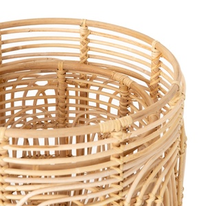 Cesta de Picnic de Bambú y Ratán, Tejida a Mano, de Fibra Natural, Organizador de Almacenamiento, Diseño Rústico, Ecológico, Personalizable, Precio al por Mayor - Product Image 2