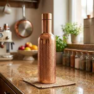 Decorative Copper Water <b>Bottle</b> Enamel Printing Modern Luxury Design Straw Cap Heat-Resistant Dishwasher Microwave Safe - Product Image 5