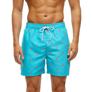 Shorts d'été personnalisés pour hommes en toile respirante, imprimés par sublimation, imperméables, à taille élastique tricotée, séchage rapide, anti-UV - Product Image 3
