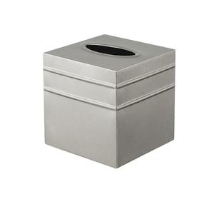 Boîte à mouchoirs en métal noir martelé pour accessoires de salle de bain, décoration esthétique, cube à serviettes faciales pour décoration moderne de la maison - Product Image 4