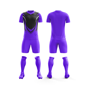Conjunto de Uniforme de Fútbol Personalizado, Camiseta de Poliéster |   Tallas para Hombres, Mujeres y Jóvenes |   Ropa Deportiva Ligera de Secado Rápido al por Mayor - Product Image 2