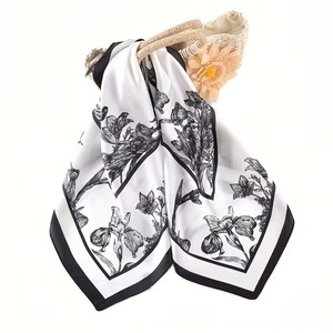100% Pure <b>Silk</b> Luxury <b>Scarf</b> with Custom Logo for Ladies-Multi-Functional Fashion Accessory - Product Image 3
