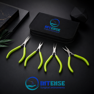 Juego de Pinzas para Joyería al por Mayor, Pinzas de Precisión de Acero Inoxidable para Manualidades con Agarre Cómodo y Estuche de Transporte - Product Image 2