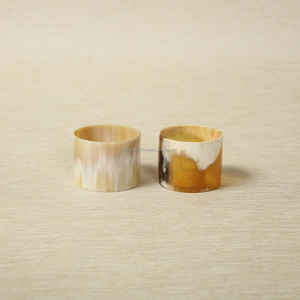 Rond de serviette en corne de luxe moderne fait à la main vaisselle de restaurant de haute qualité pour mariage salle à manger matériel en corne - Product Image 2