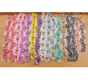 Cadena de eslabones de resina de última generación, cadena de eslabones de resina de diseño moderno para colgar en la pared, fabricación al por mayor. - Product Image 1