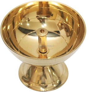 Diya ทองเหลืองไส้ตะเกียงเดี่ยว - Product Image 1