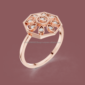 ต่างหู Moissanite Minimalist 10K สีทองสำหรับสวมใส่ทุกวัน - Product Image 1