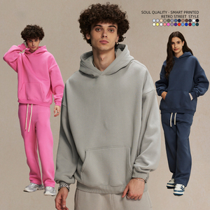 Conjuntos de Ropa Cálida para Hombre y Mujer, Otoño-Invierno, Sudadera con Cierre y Cuello Alto, Pantalones, Chándales Cálidos, Camisetas Deportivas para Hombre - Product Image 2