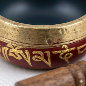 Cuenco Tibetano Tradicional Nepalí - Cuenco de Sonido Metálico Hecho a Mano para Aliviar el Estrés y la Ansiedad - Product Image 4