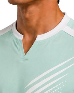 Light Gray And <b>White</b> Men Performance T Shirt Short Sleeve Athletic Sports Jersey Quick Dry Breathable Gym Training Custom Team - Product Image 5