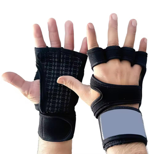 Poignée de musculation en cuir robuste avec support de poignet détachable réglable, antidérapante, respirante et écologique, unisexe - Product Image 4